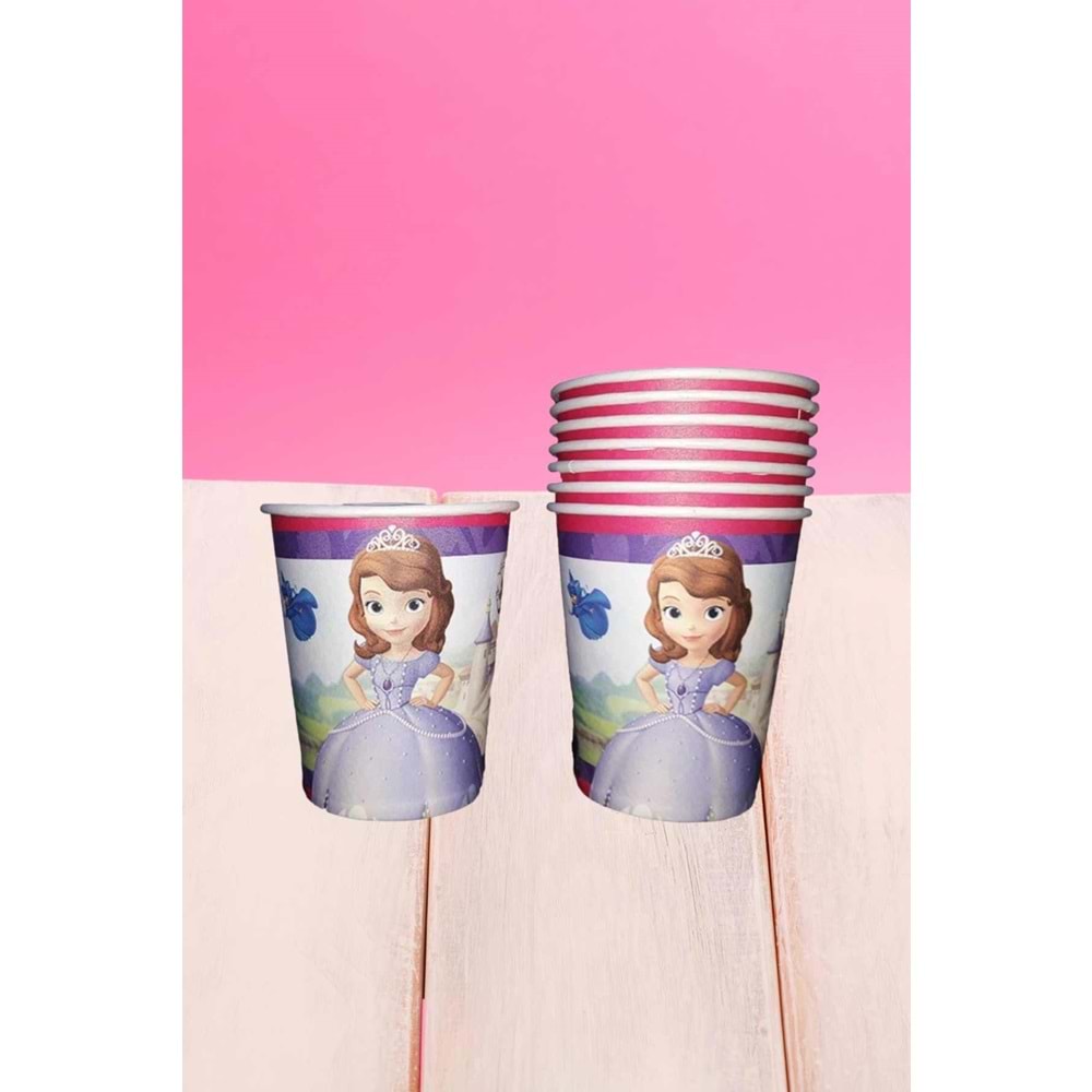 KARTON BARDAK - SOFİA - 8 OZ - 8 Lİ