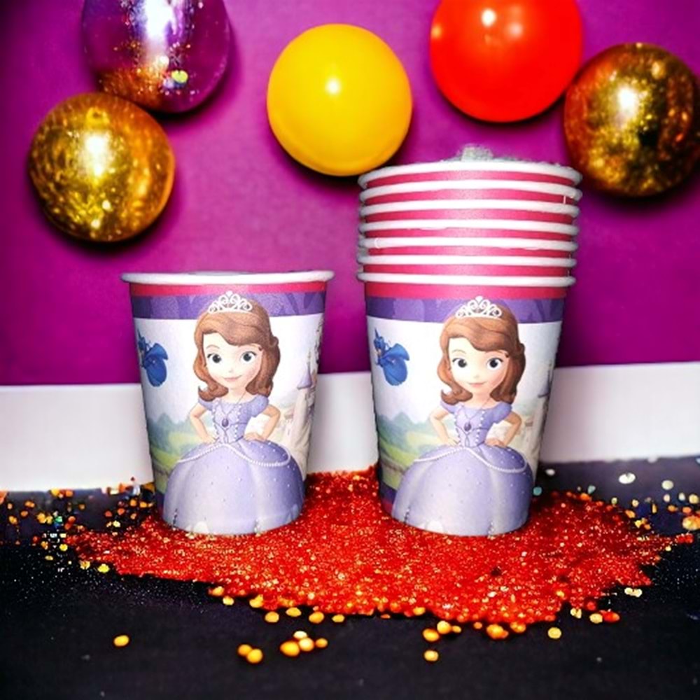 KARTON BARDAK - SOFİA - 8 OZ - 8 Lİ