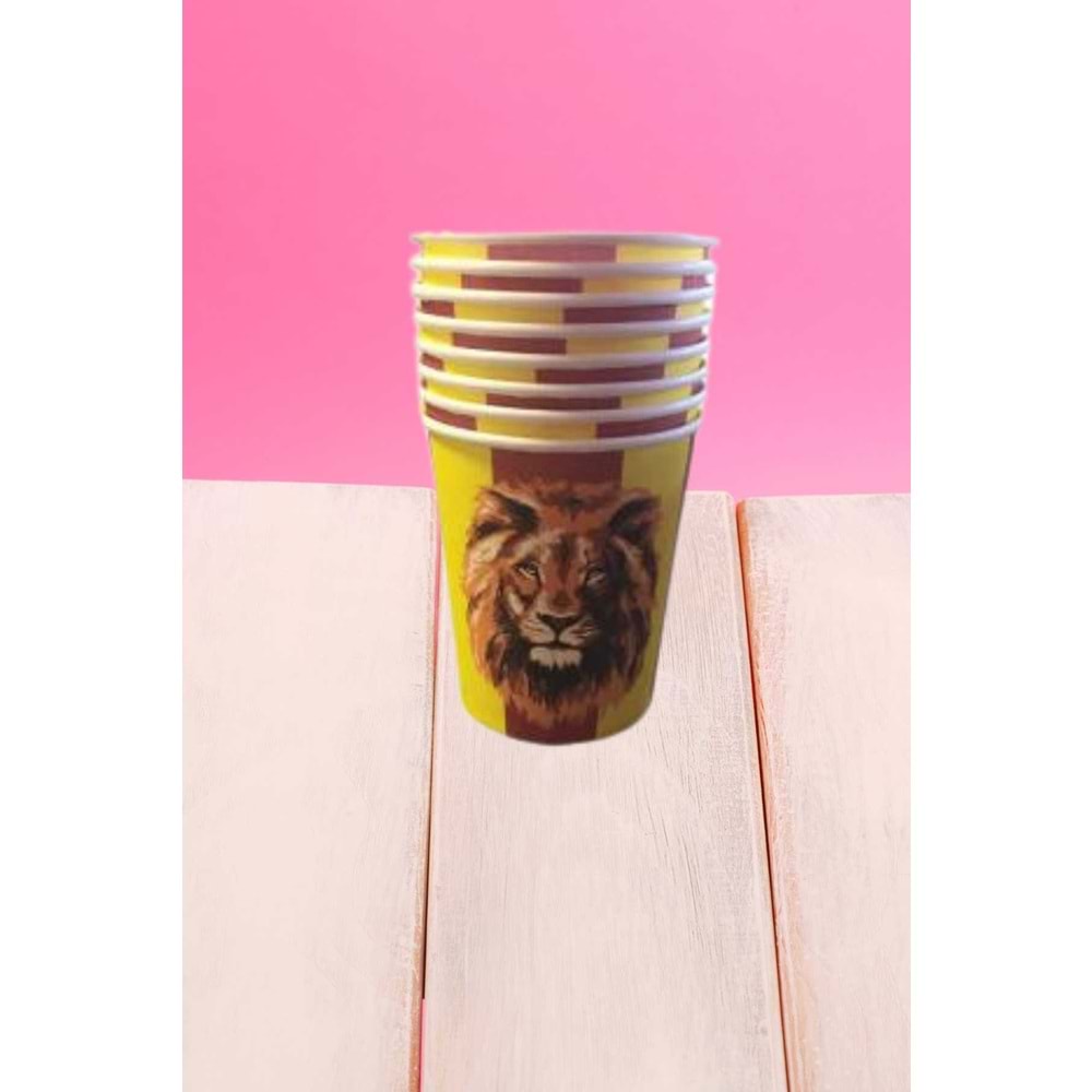 KARTON BARDAK - ASLAN - 8 OZ - 8 Lİ