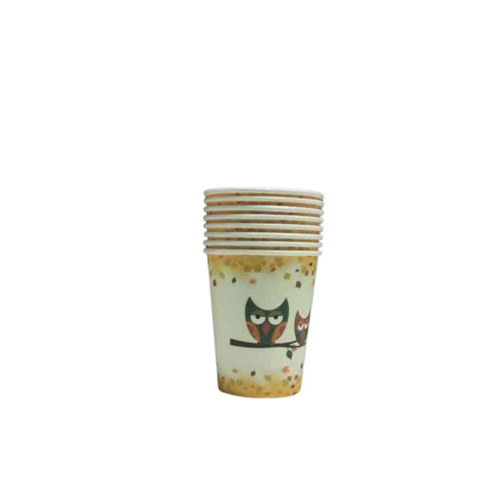 KARTON BARDAK - BAYKUŞ - 8 OZ - 8 Lİ