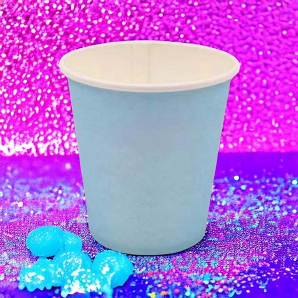 KARTON BARDAK - MAVİ - 8 OZ