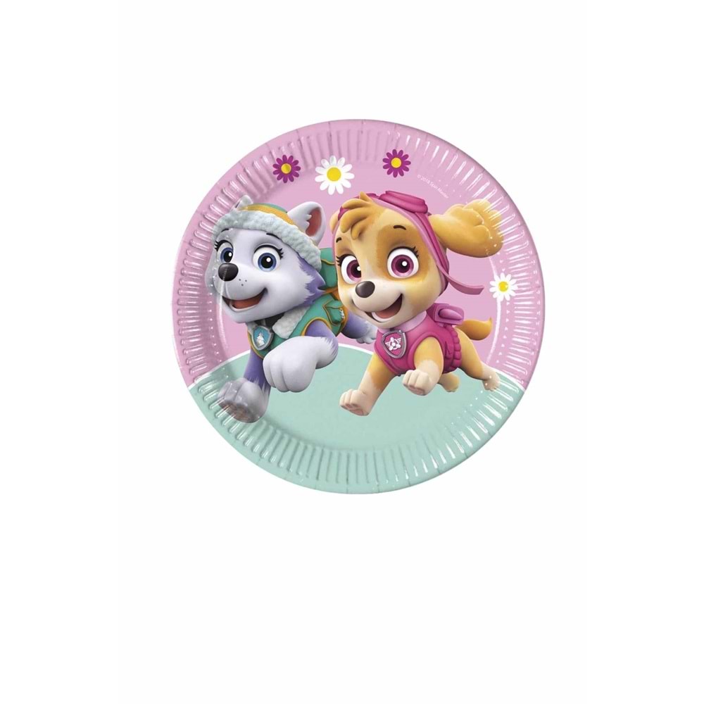 KARTON TABAK - PAW PATROL PEMBE - 23 CM - 8Lİ