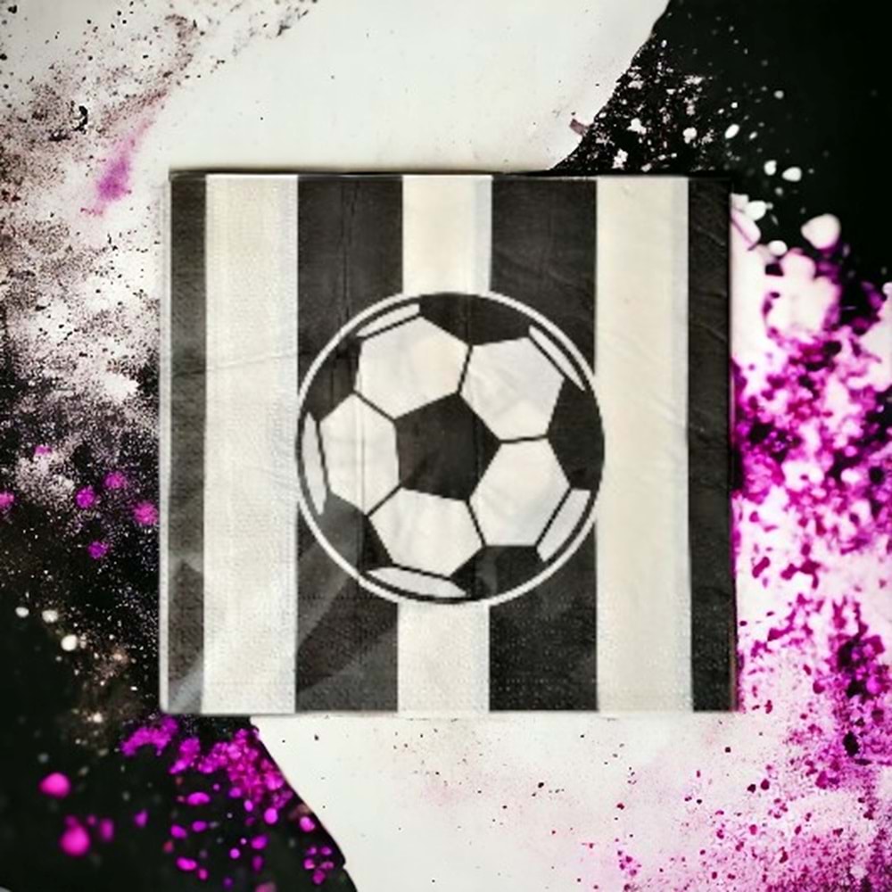 KAĞIT PEÇETE 33x33 CM - SİYAH BEYAZ - 20 Lİ
