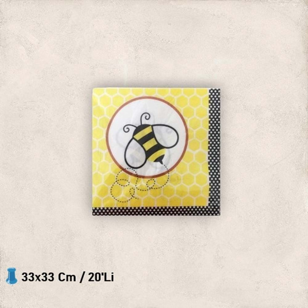 KAĞIT PEÇETE 33x33 CM - ARI - 20 Lİ