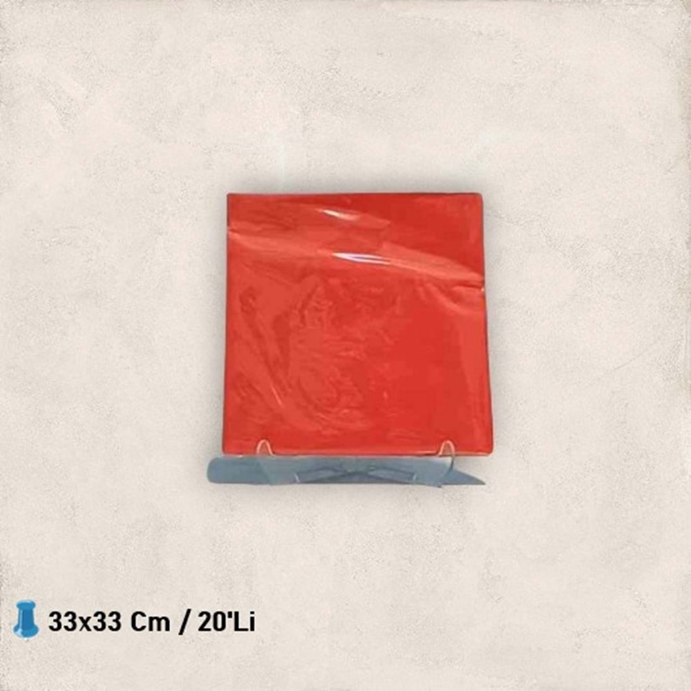 KAĞIT PEÇETE 33x33 CM - KIRMIZI - 20 Lİ