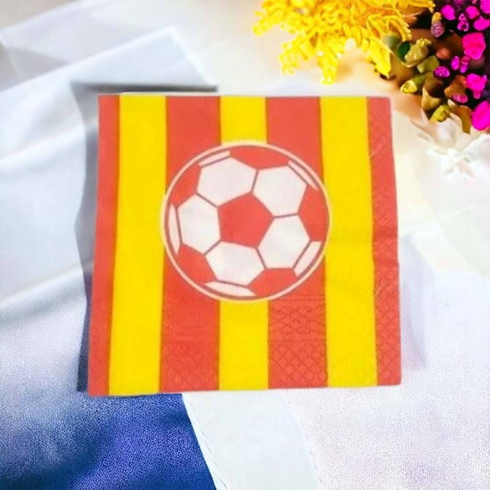 KAĞIT PEÇETE 33x33 CM - SARI KIRMIZI - 20 Lİ