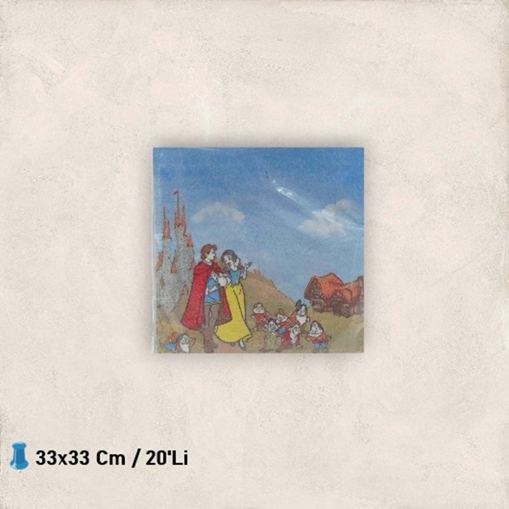 KAĞIT PEÇETE 33x33 CM - FROZEN - 20 Lİ