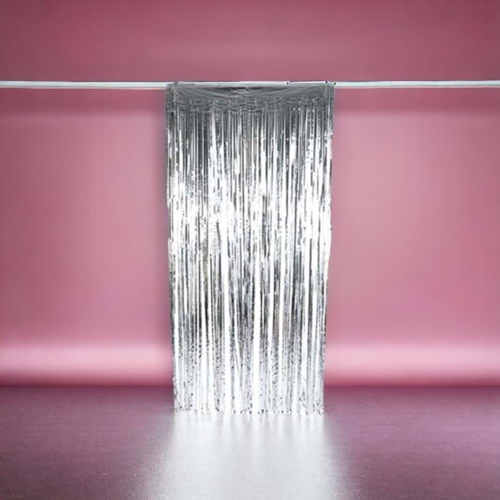 METALİZE KAPI PERDESİ - GÜMÜŞ - 1X2 M