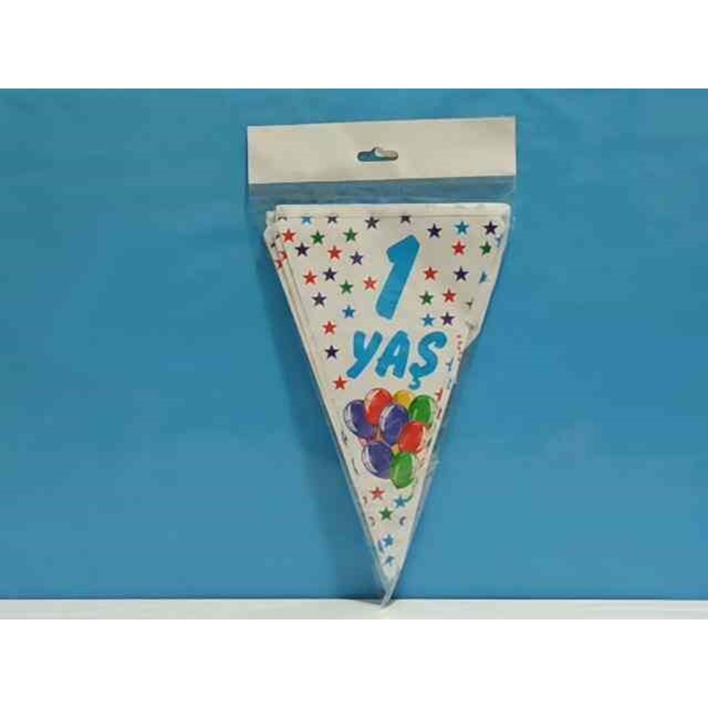 ÜÇGEN FLAMA 10 YAPRAK - 1 YAŞ ERKEK - 17X23 CM