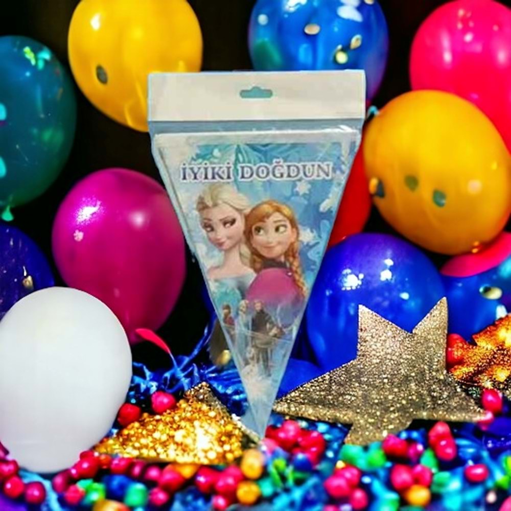 ÜÇGEN FLAMA 10 YAPRAK - FROZEN - 17X23 CM