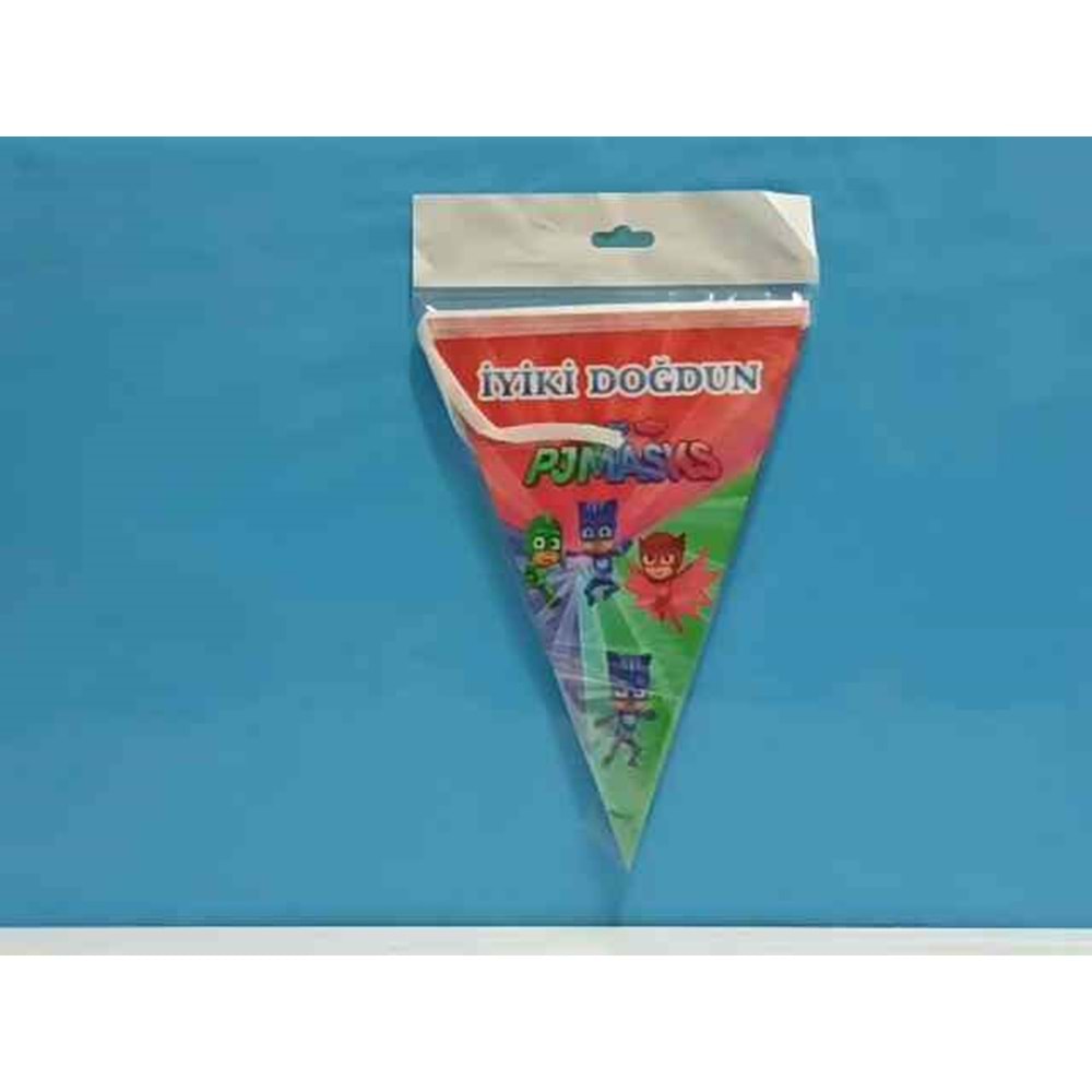 ÜÇGEN FLAMA 10 YAPRAK - PJ MASKS - 17X23 CM