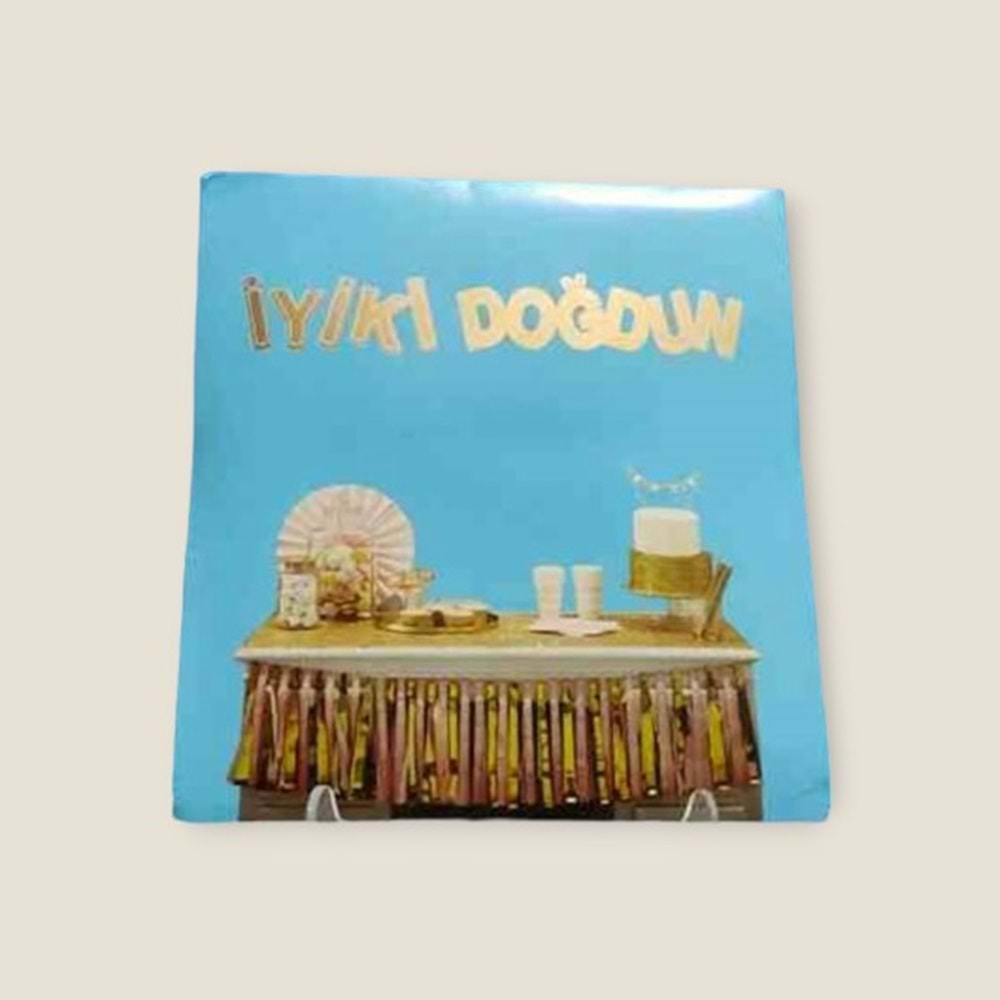İYİ Kİ DOĞDUN BANNER - MAVİ - 15X17 CM