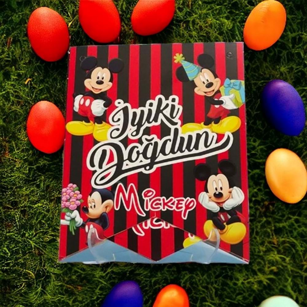 İYİ Kİ DOĞDUN BANNER - MİCKEY MOUSE - 15X17 CM