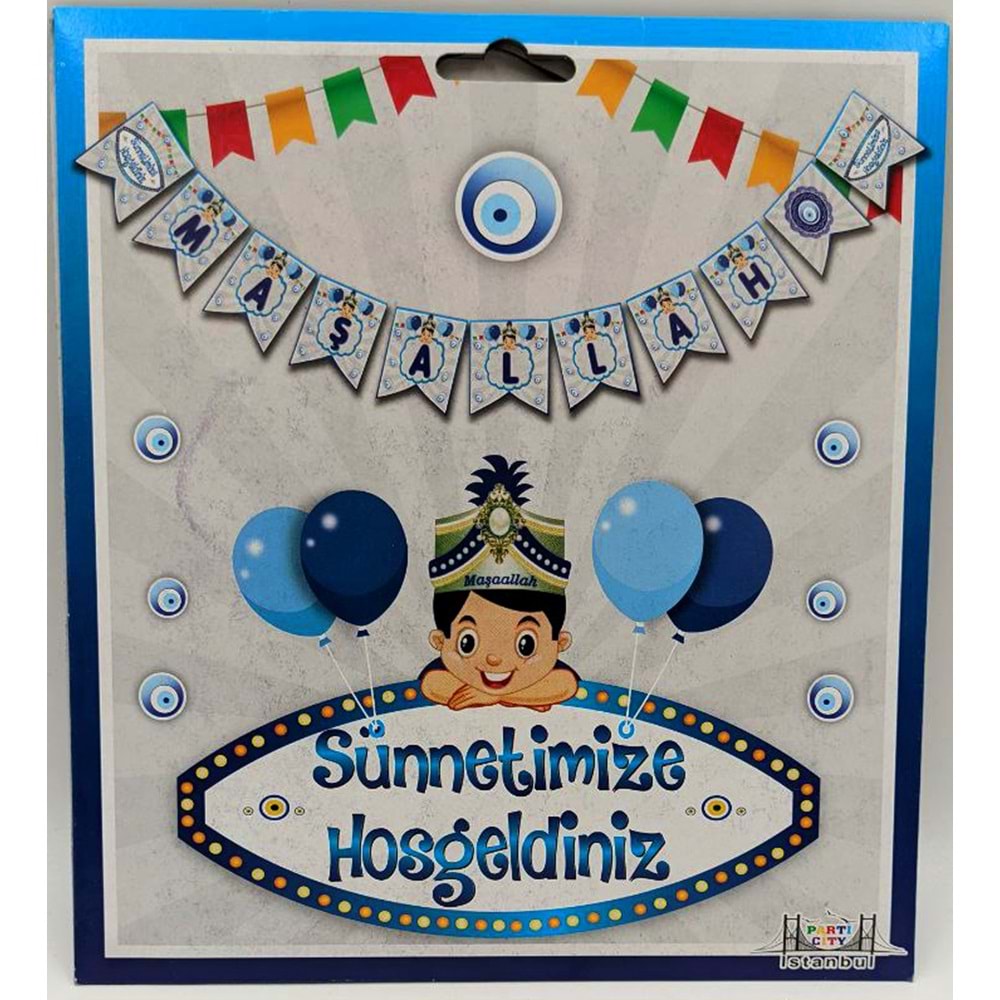 İYİ Kİ DOĞDUN BANNER - MAŞALLAH - 15X17 CM