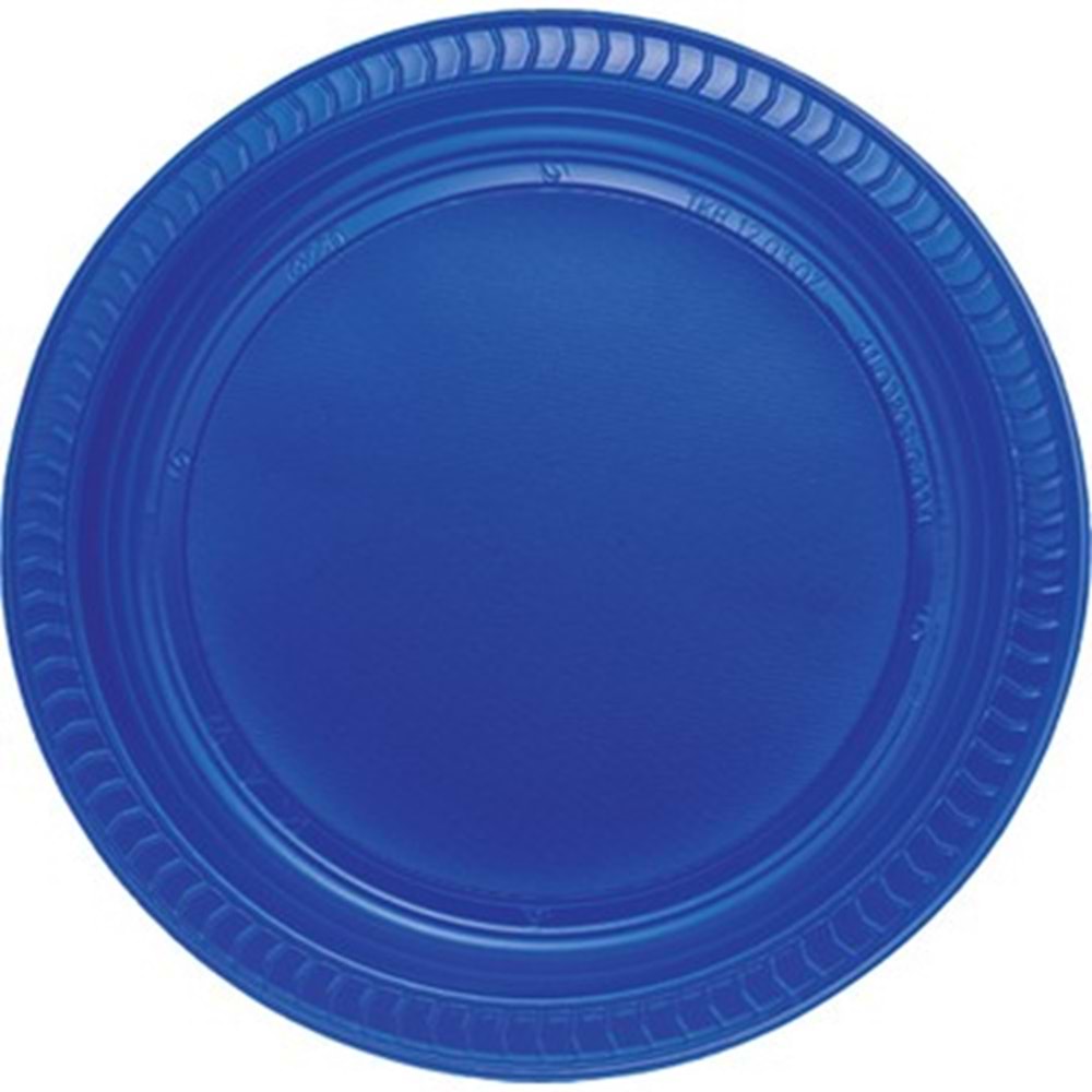 PLASTİK TABAK - 25 Lİ - LACİVERT - 22 CM