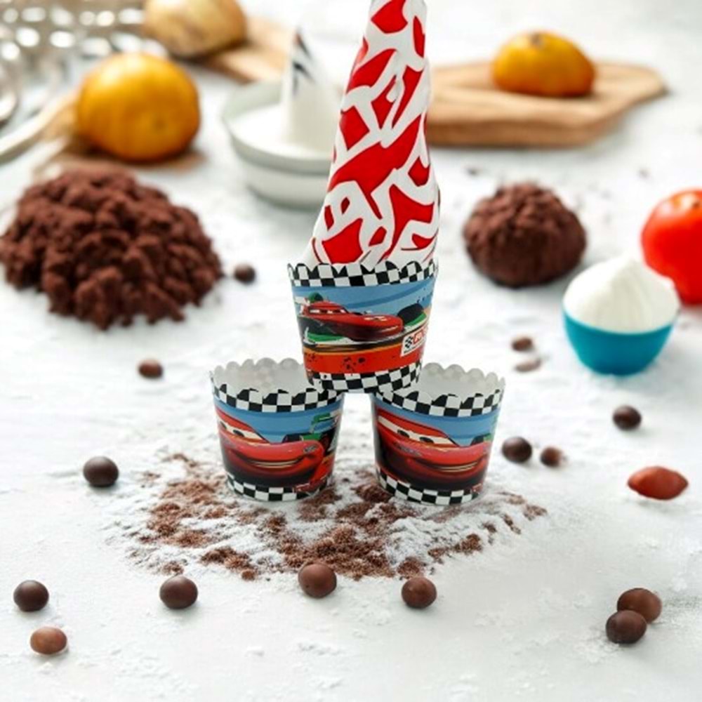 CUPCAKE KABI - 25 Lİ - CARS - 6,5X5,5 CM
