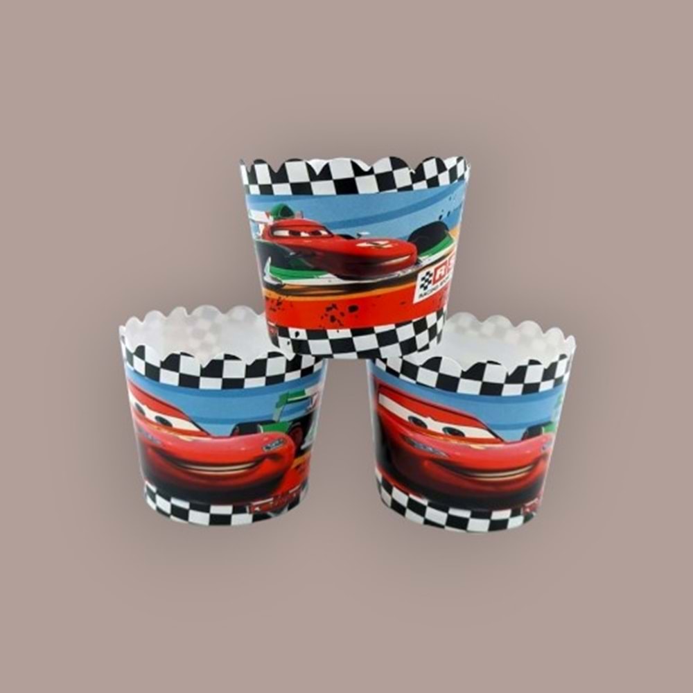 CUPCAKE KABI - 25 Lİ - CARS - 6,5X5,5 CM