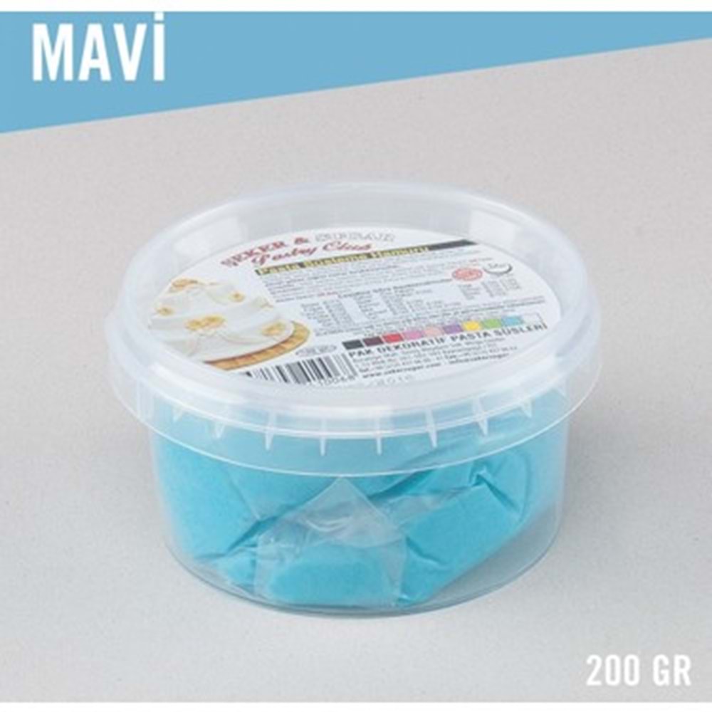 ŞEKER HAMURU - 200 GR - MAVİ