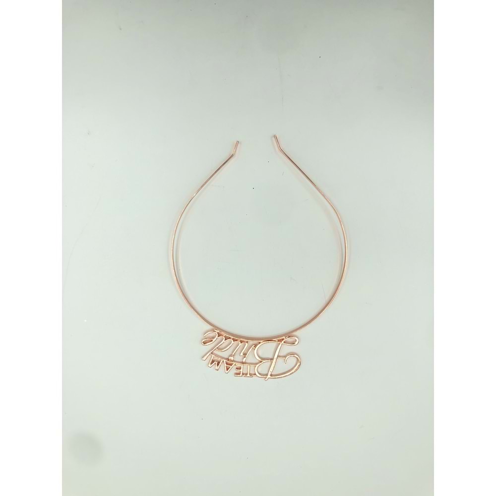 METAL TAÇ - TEAM BRİDE - ROSE GOLD