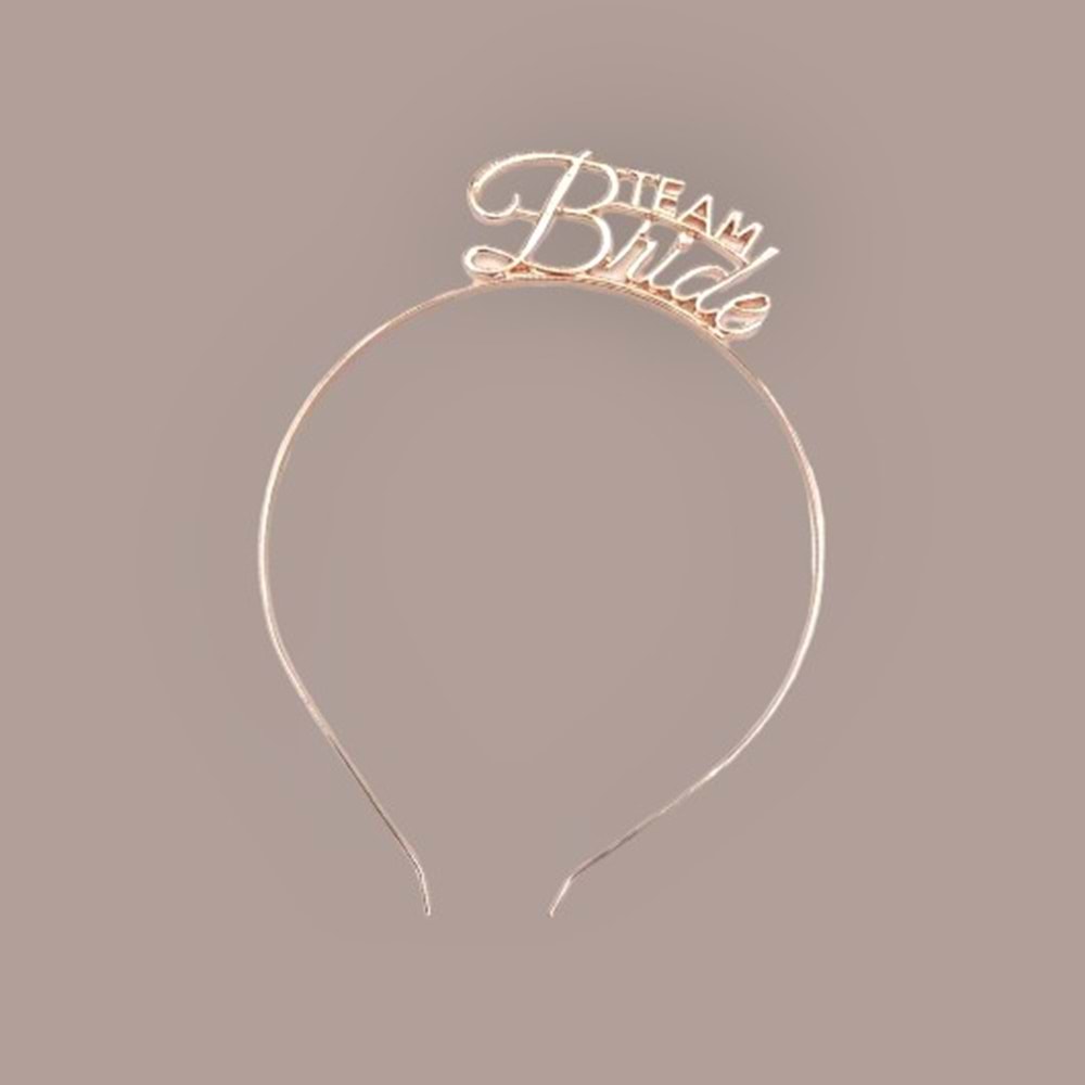 METAL TAÇ - TEAM BRİDE - ROSE GOLD