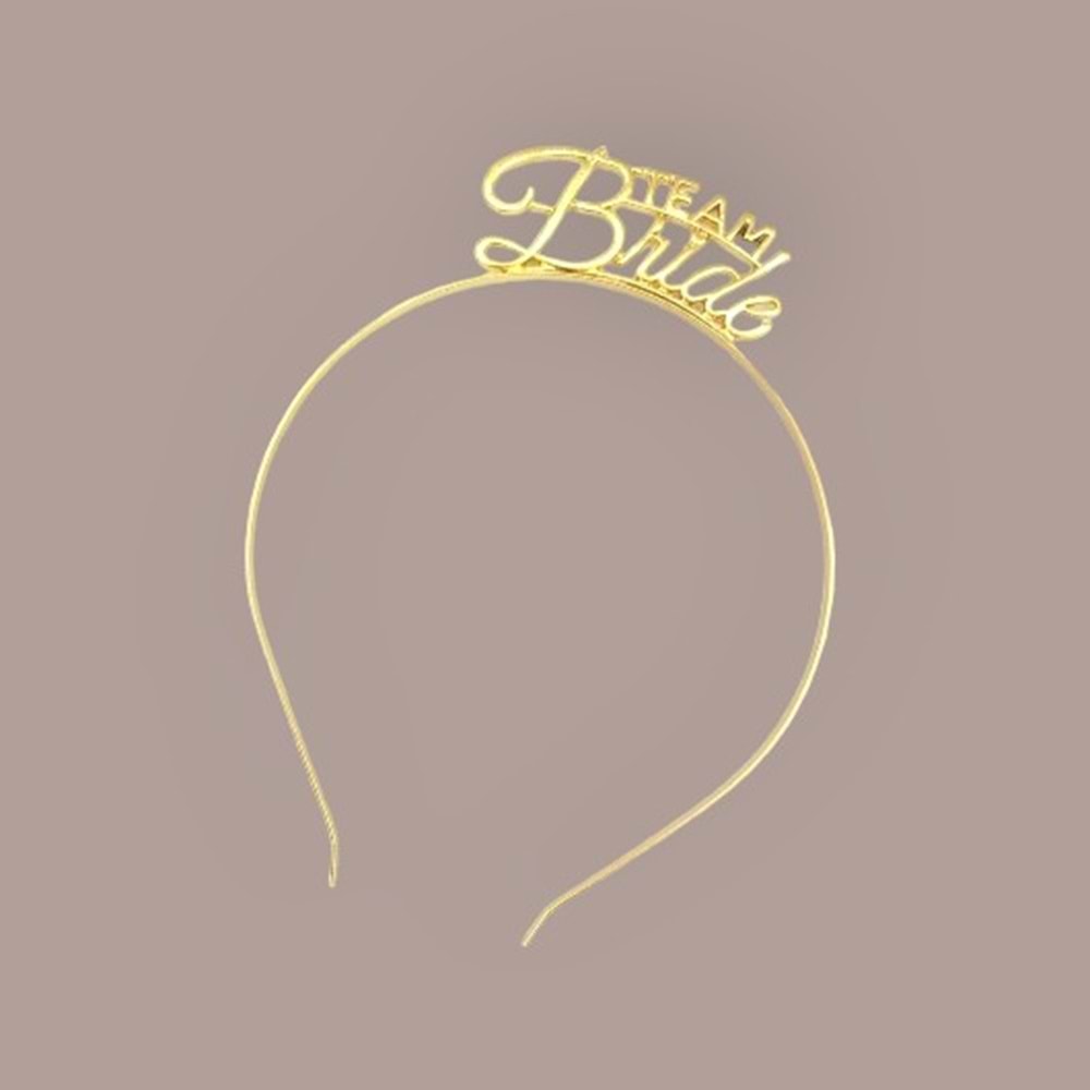 METAL TAÇ - TEAM BRİDE - GOLD