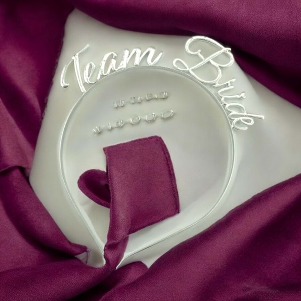 METAL TAÇ - TEAM BRİDE - GÜMÜŞ