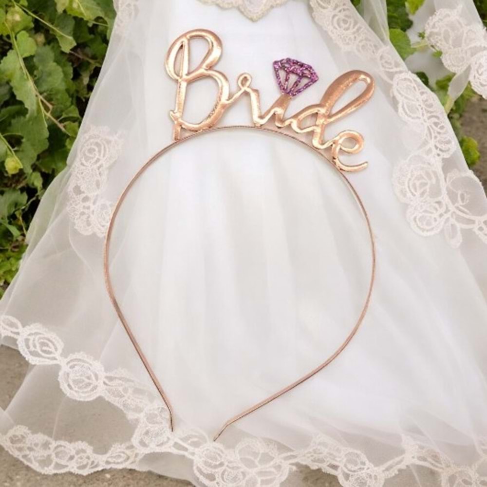 METAL TAÇ - BRİDE - ROSE GOLD