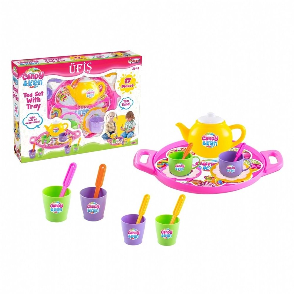 CANDY & KEN - TEPSİLİ ÇAY SETİ