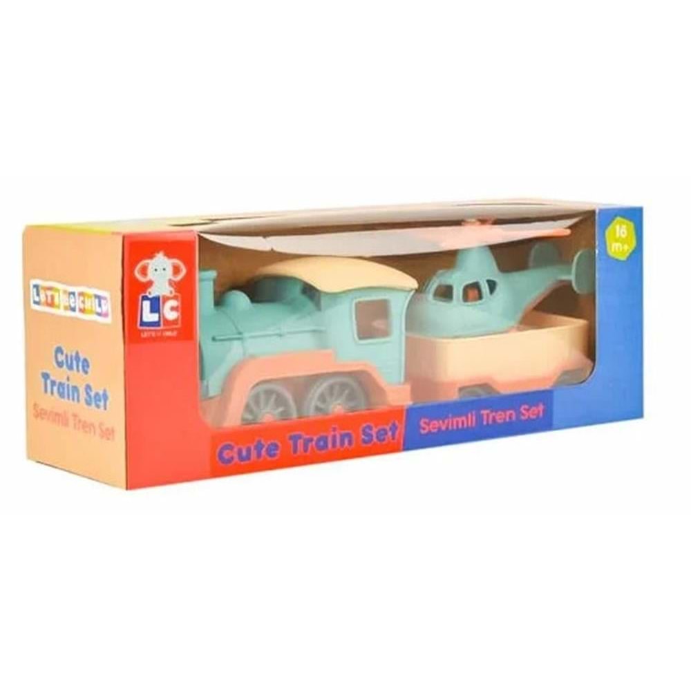 ENFAL LC TREN SET, YÜK TRENİ-HELİKOPTERLİ LC-31*24
