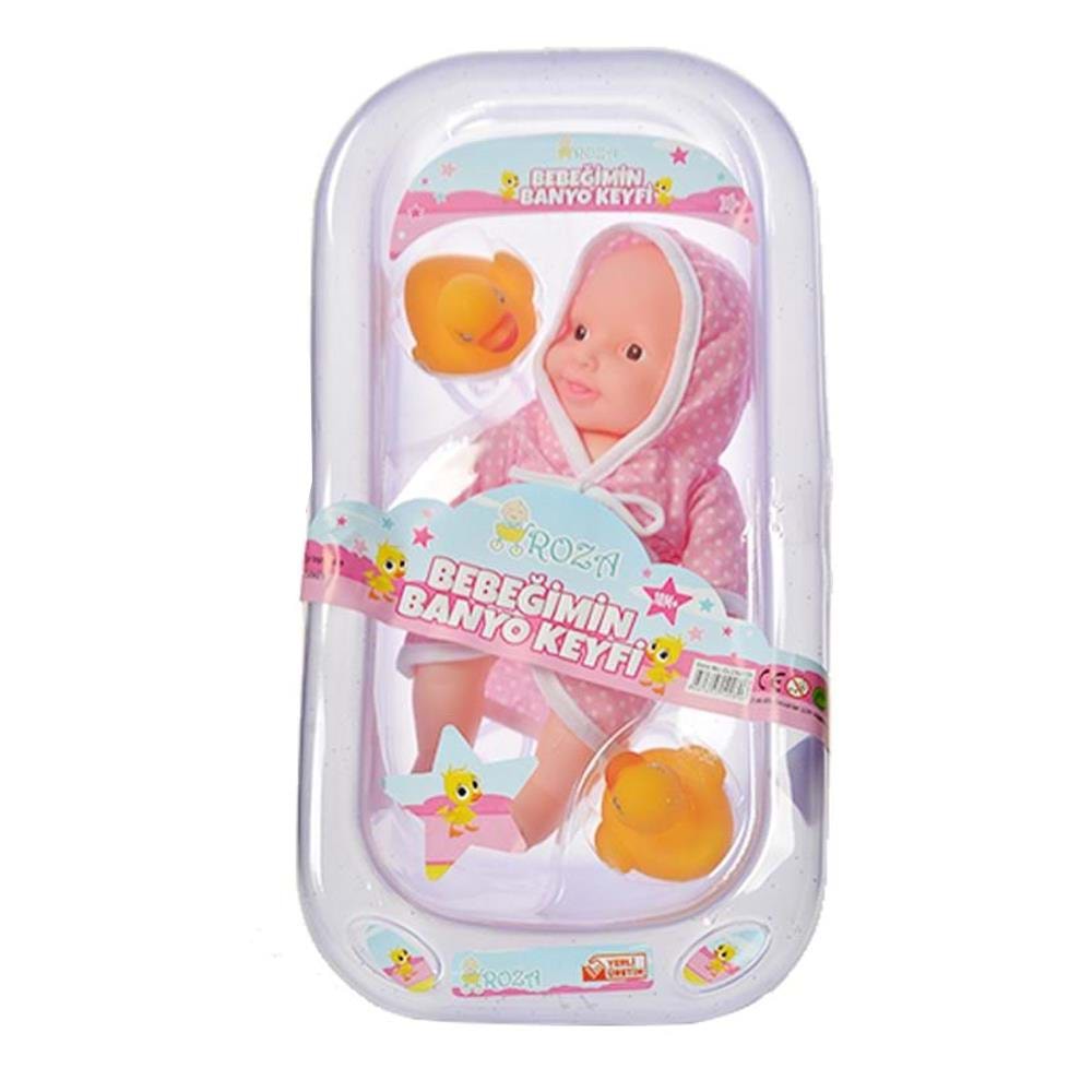 GLOBAL TOYS ROZA KÜVETLİ BEBEK GL100316*70