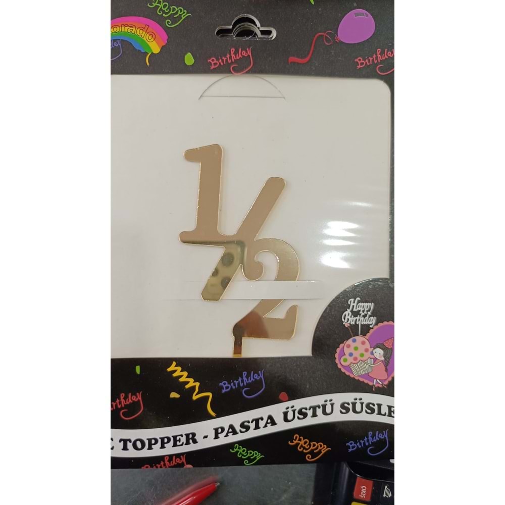 PLEKSİ YAZI - GOLD - 6 AY - YARIM YAŞ