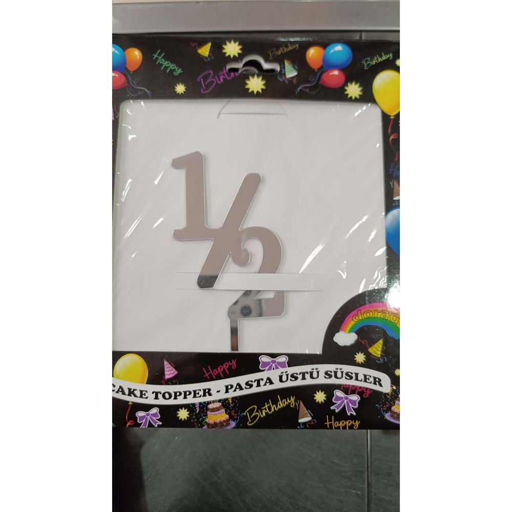 PLEKSİ YAZI - GÜMÜŞ - 6 AY - YARIM YAŞ