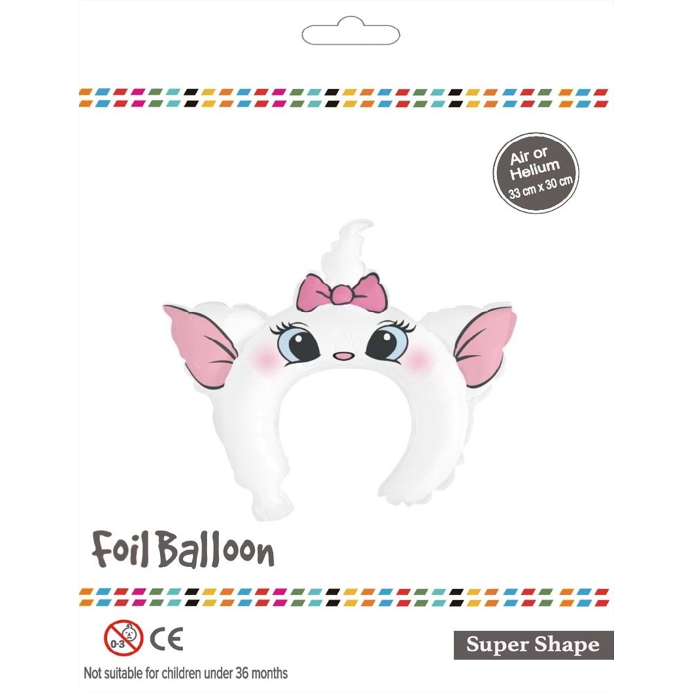 Unicorn Taç Folyo Balon - 33x30cm