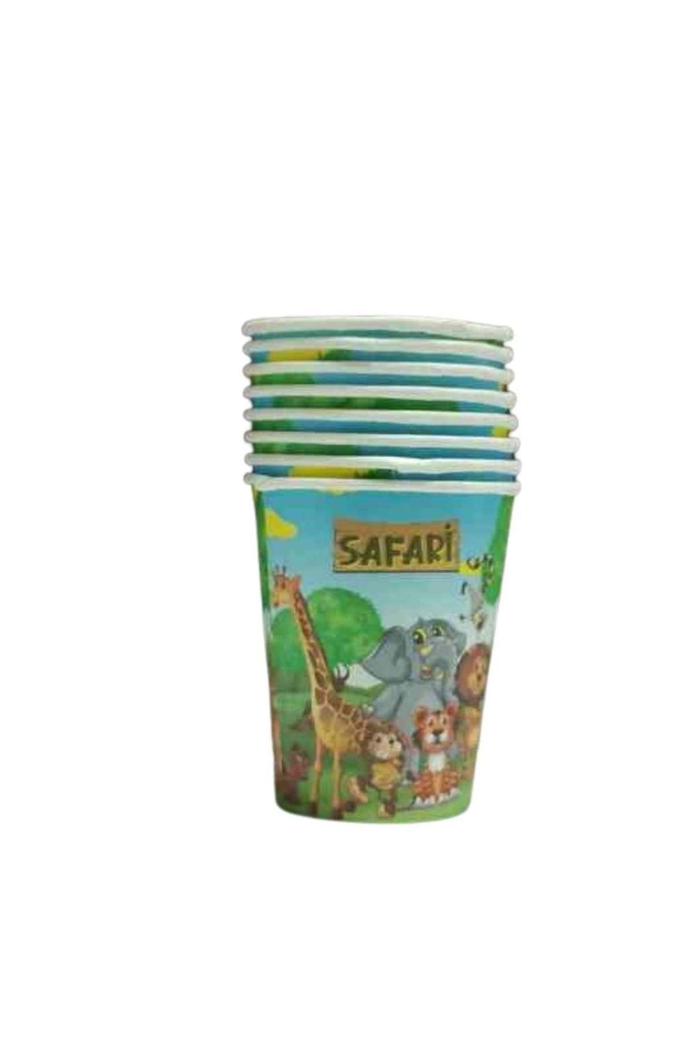 KARTON BARDAK - SAFARİ - 8 OZ - 8 Lİ