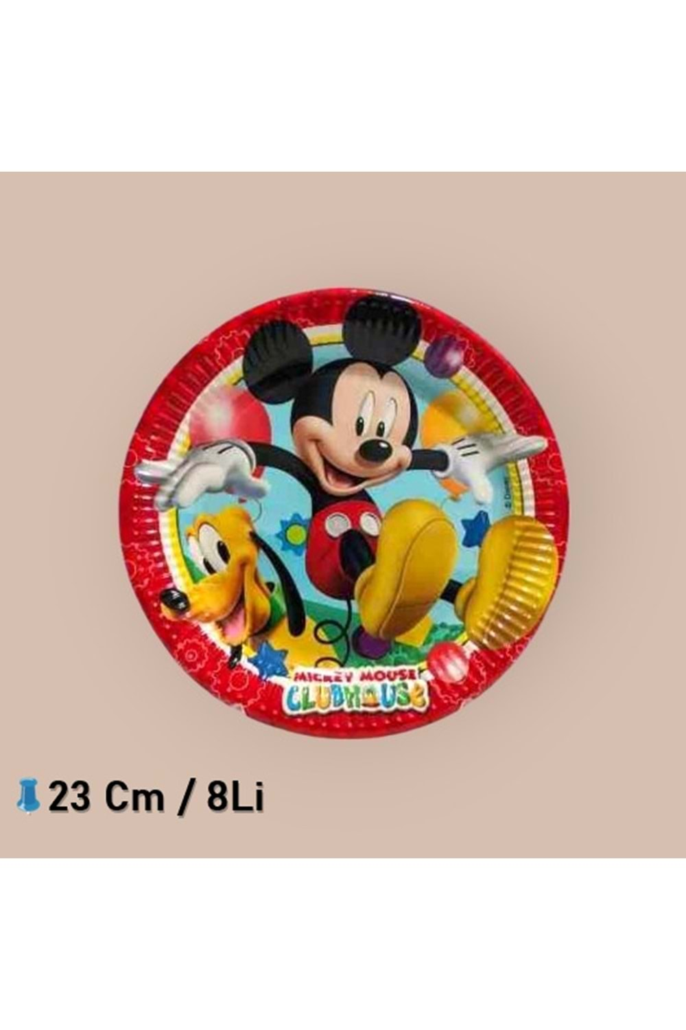 KARTON TABAK - MİCKEY MOUSE - 23 CM - 8 Lİ