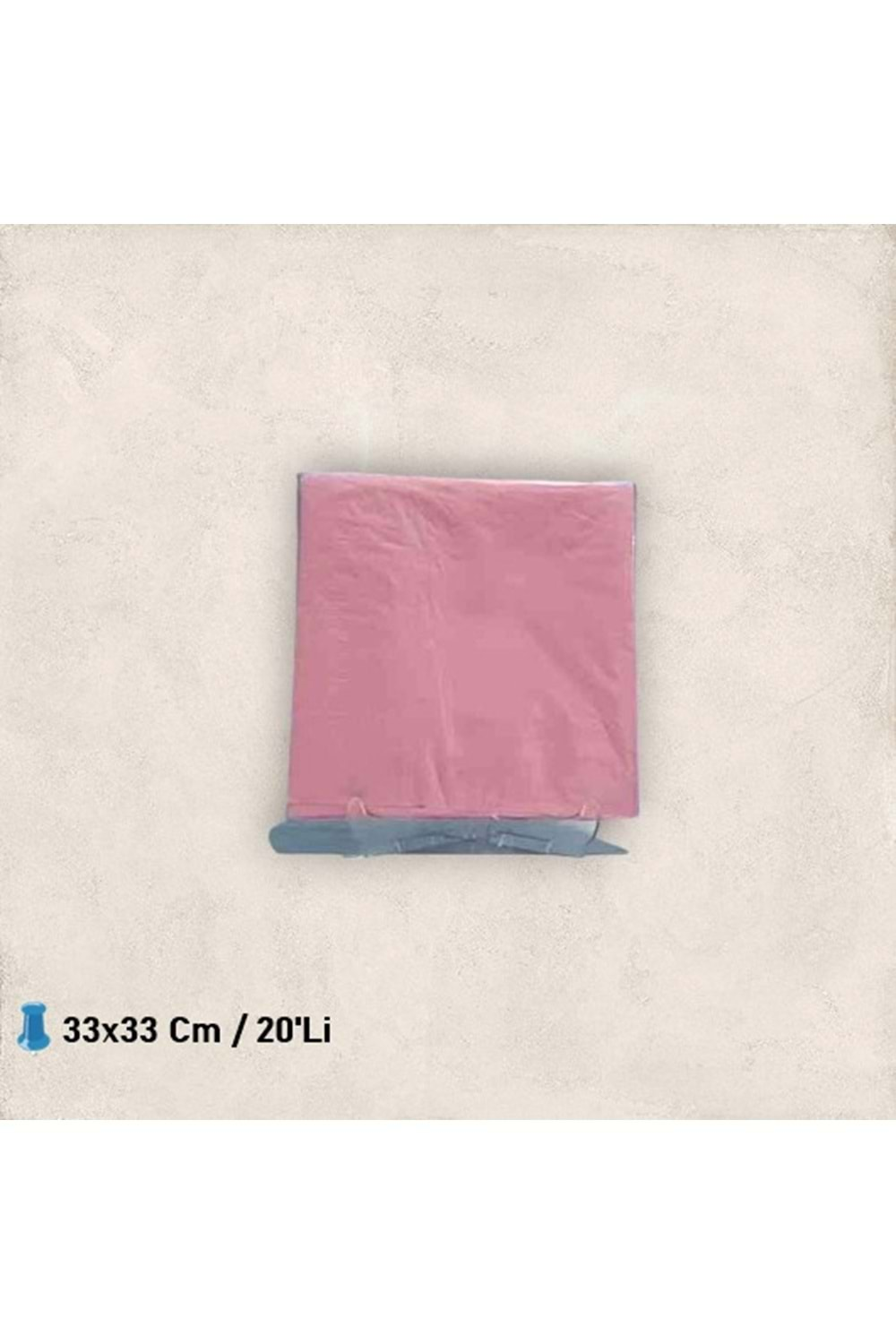 KAĞIT PEÇETE 33x33 CM - PEMBE - 20 Lİ