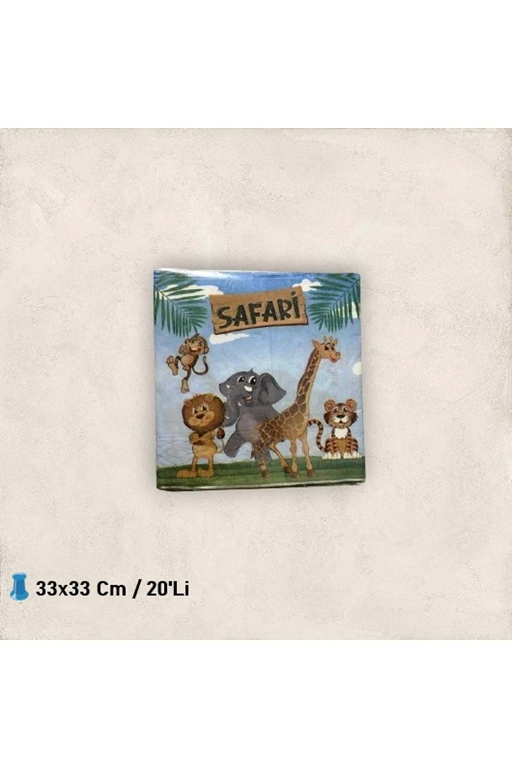 KAĞIT PEÇETE 33x33 CM - SAFARİ - 20 Lİ