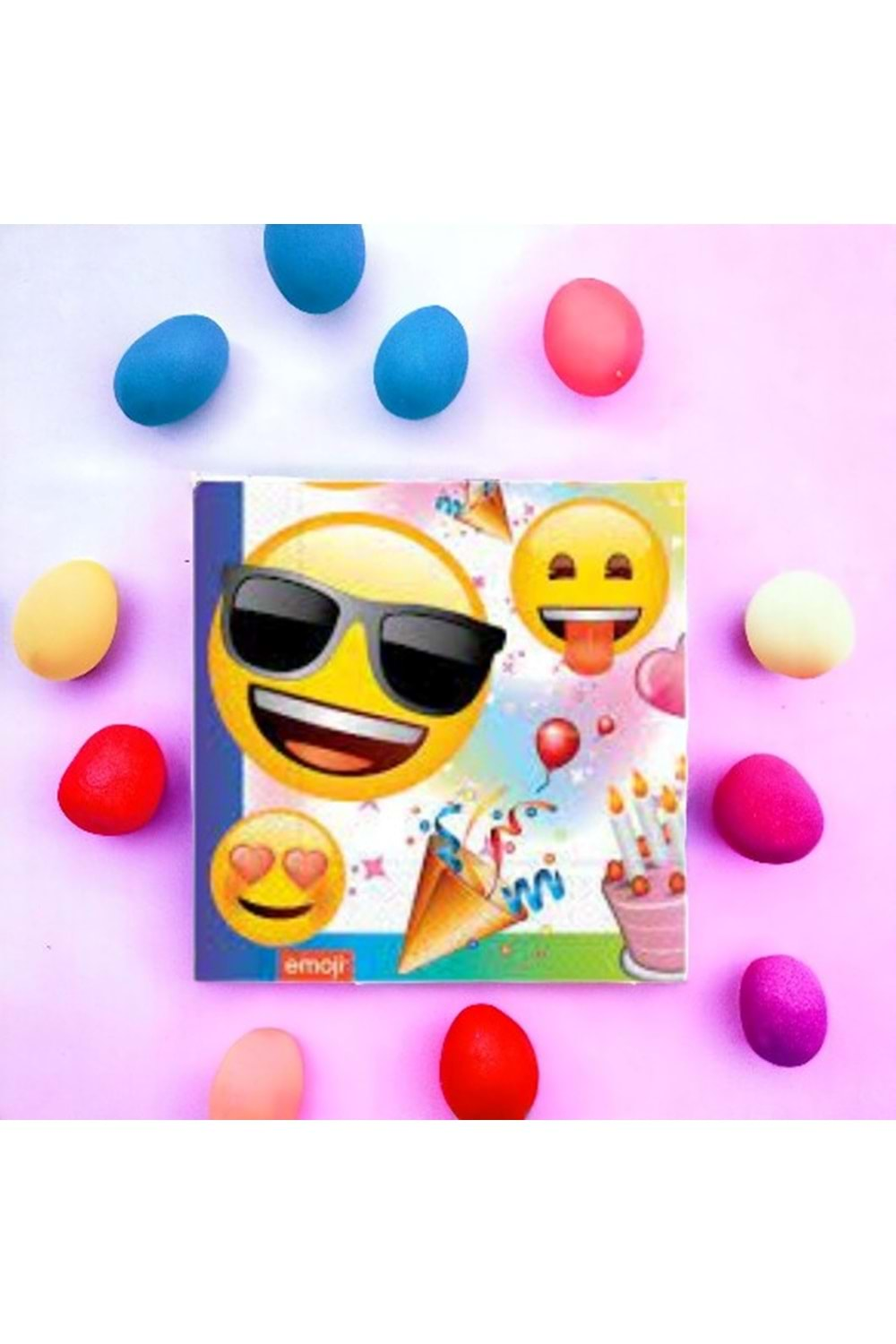 KAĞIT PEÇETE 33X33 CM - 20 Lİ - EMOJİ PARTİ