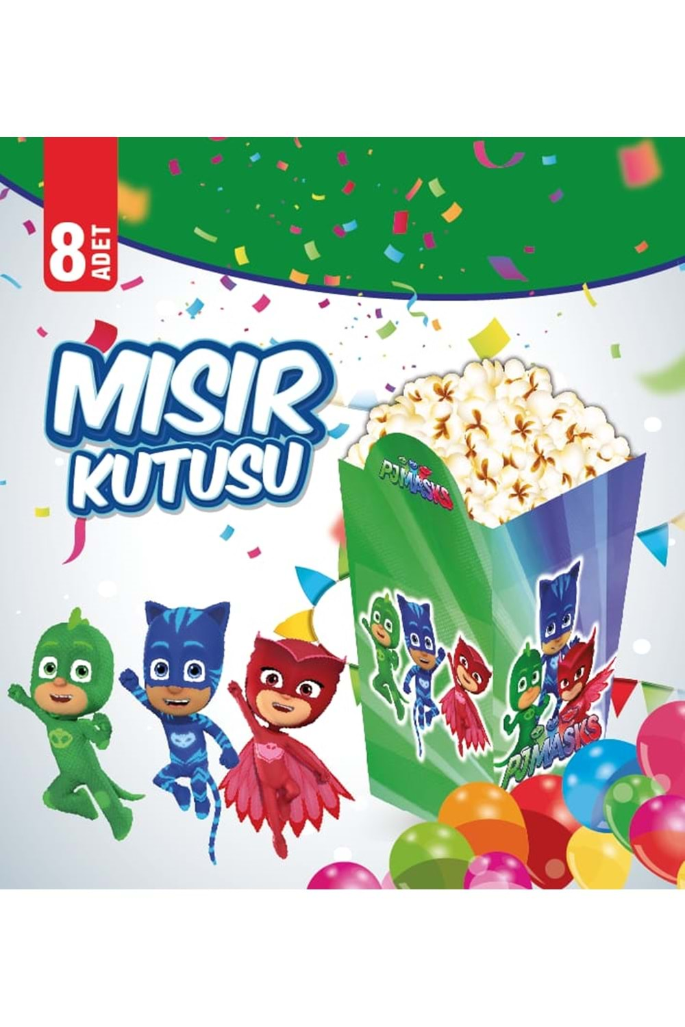 MISIR KUTUSU - PJ MASKS - 15X15 CM