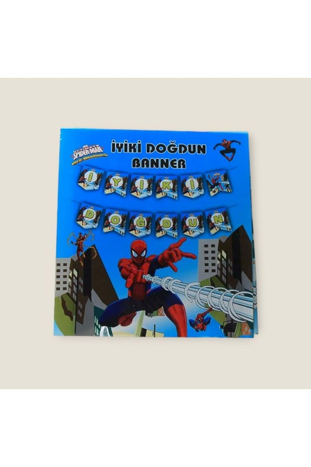 İYİ Kİ DOĞDUN BANNER - SPİDERMAN - 15X17 CM