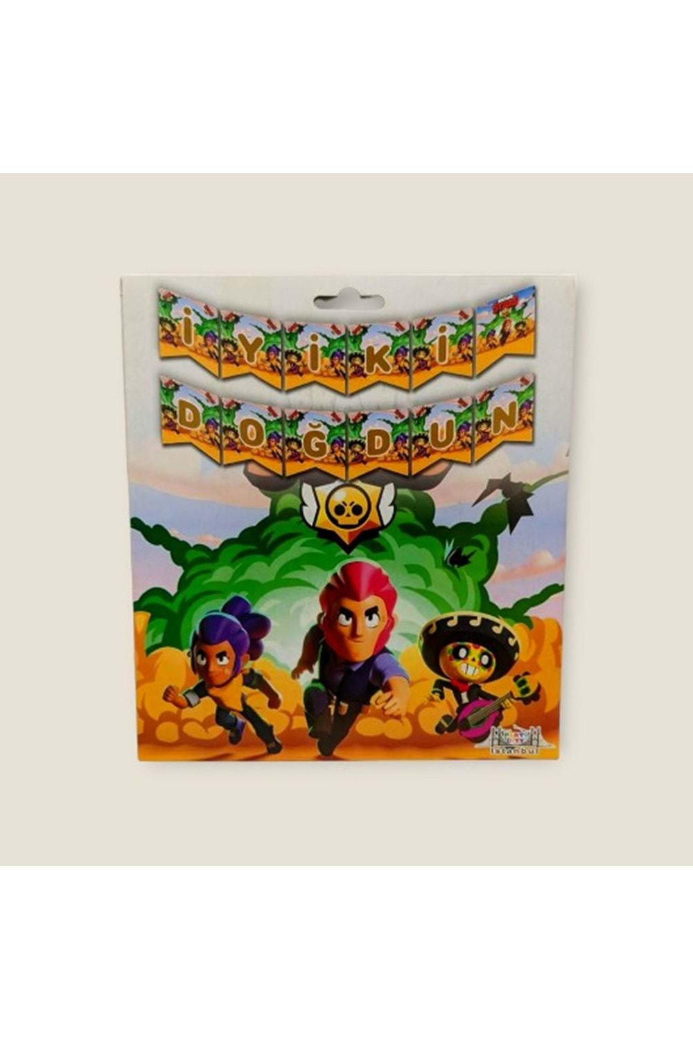 İYİ Kİ DOĞDUN BANNER - BRAWL STARS - 15X17 CM