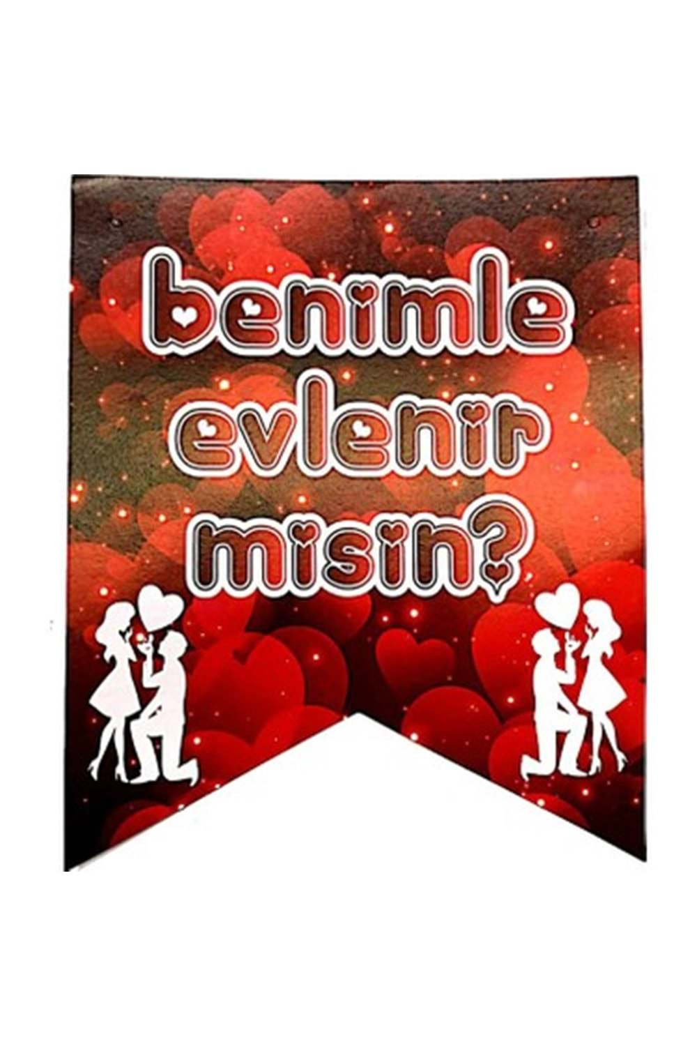 BANNER - BENİMLE EVLENİR MİSİN - 15X17 CM