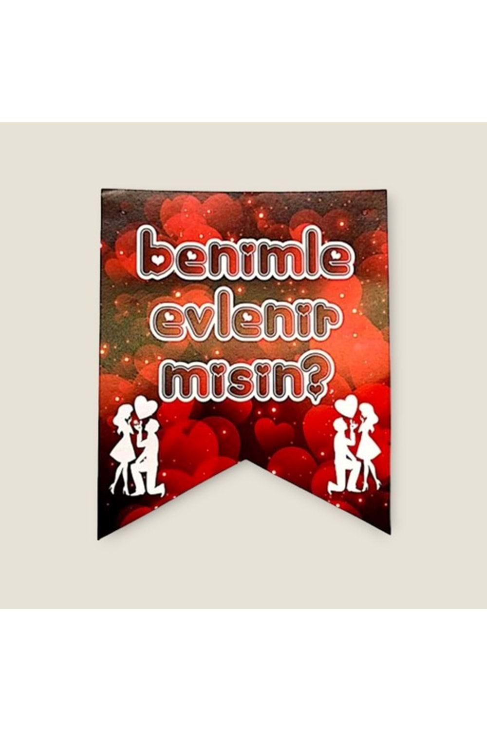 BANNER - BENİMLE EVLENİR MİSİN - 15X17 CM