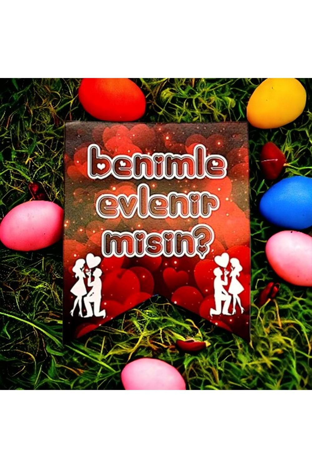 BANNER - BENİMLE EVLENİR MİSİN - 15X17 CM