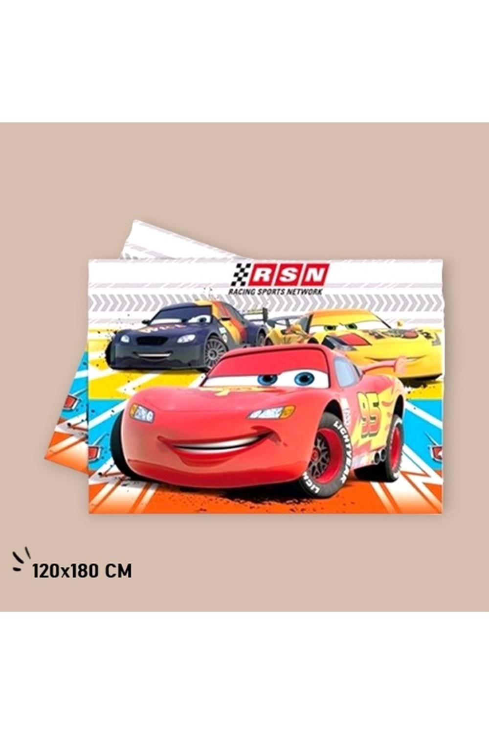 PLASTİK MASA ÖRTÜSÜ - BASKILI - CARS - 120X180 CM