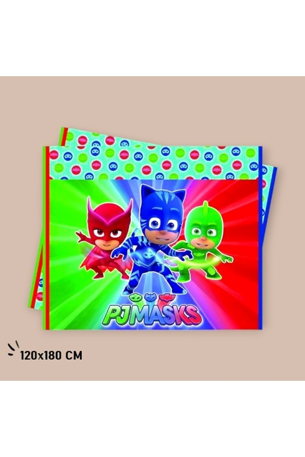 PLASTİK MASA ÖRTÜSÜ - BASKILI - PJ MASKS - 120X180 CM