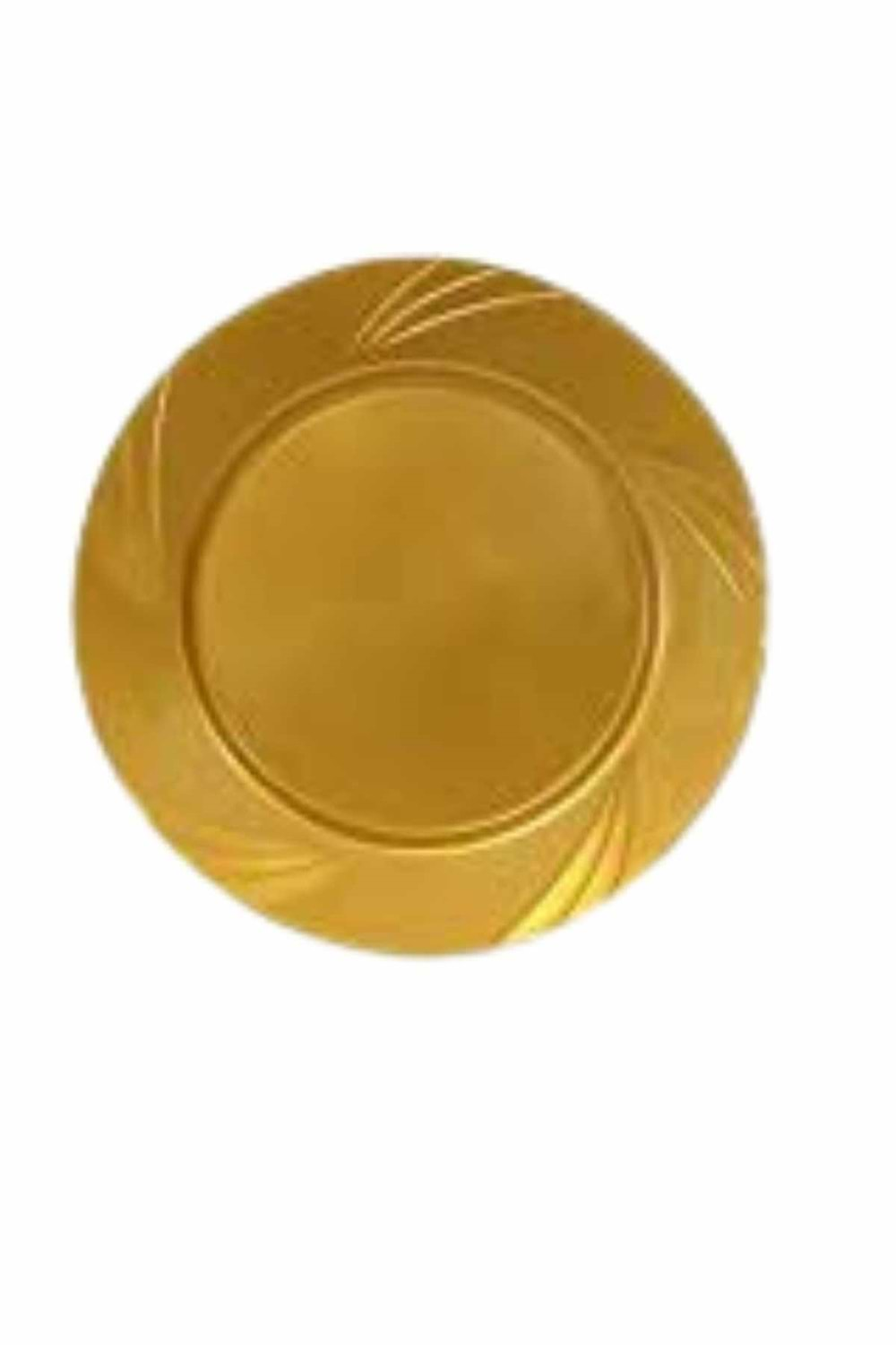 LÜKS PARTİ TABAĞI - GOLD - 6LI - 22.5 CM