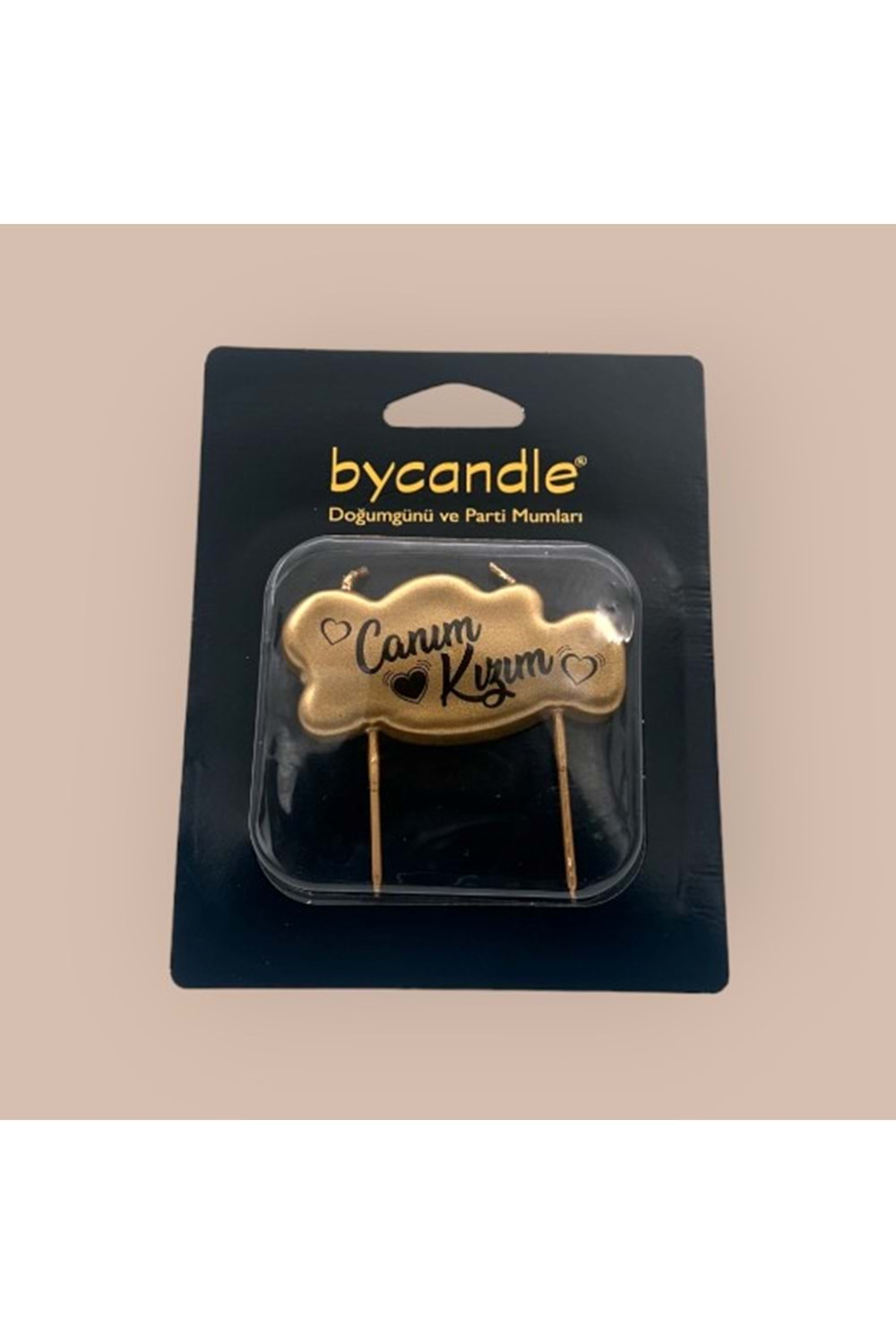 BYCANDLE - MUM - CANIM KIZIM - GOLD - 4X7 CM