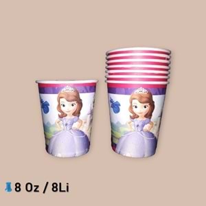 KARTON BARDAK - SOFİA - 8 OZ - 8 Lİ