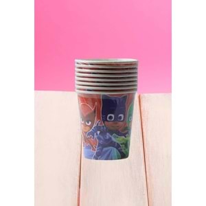 KARTON BARDAK - PJ MASKS - 8 OZ - 8 Lİ